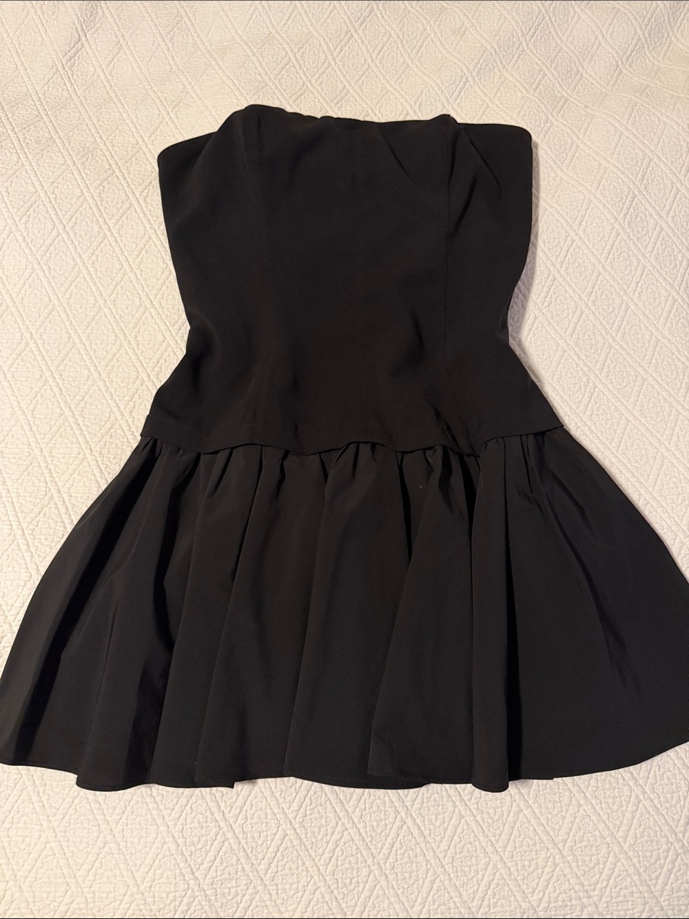 Black Strapless Party Dress with boning - ASTR the Label
